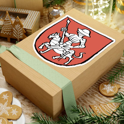 Герб Витовта с миниатюры 1443 года (Belarus) (Coat of Arms) STICKER Vinyl Kiss-Cut Decal - The Sticker Space