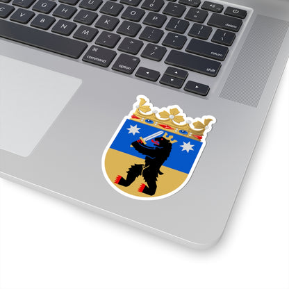 Satakunta.vaakuna (Finland) (Coat of Arms) STICKER Vinyl Kiss-Cut Decal