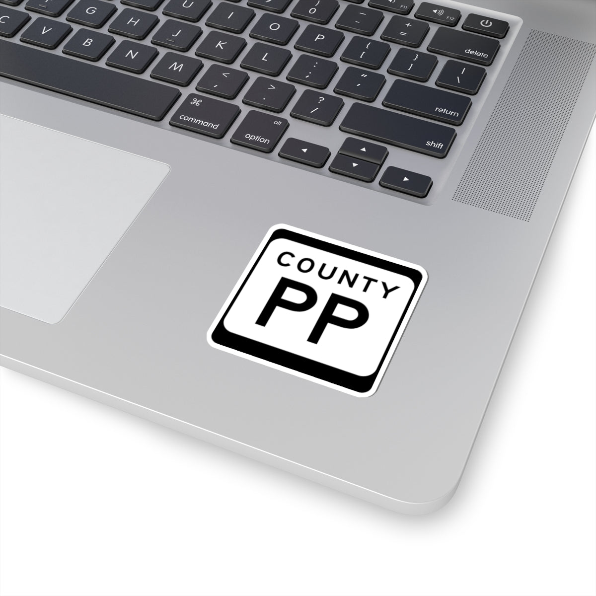 WIS County PP (Wisconsin) (Road Sign) STICKER Vinyl Kiss-Cut Decal