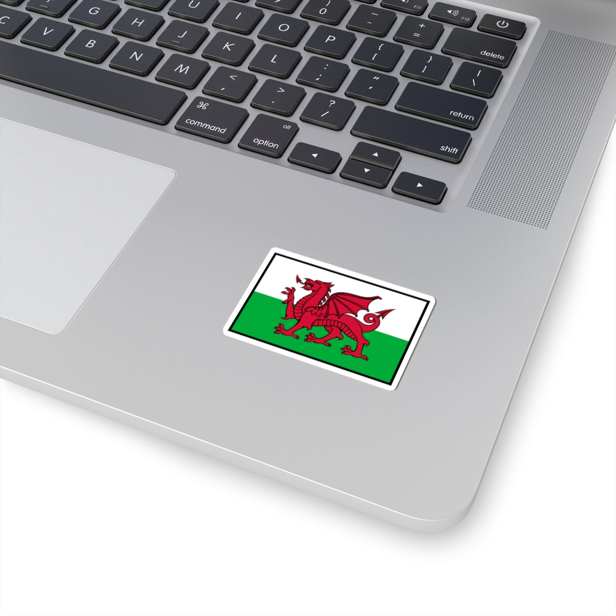 Flag of Wales bordered (United Kingdom) STICKER Vinyl Kiss-Cut Decal