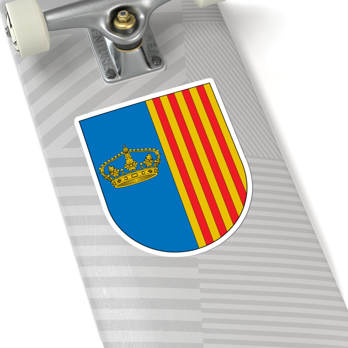 Antic escut municipal de Sant Esteve de la Sarga (Spain) (Coat of Arms) STICKER Vinyl Kiss-Cut Decal