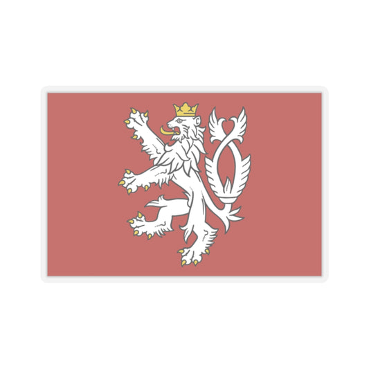 Banner of the Bohemian Coat of Arms (Czech Republic) STICKER Vinyl Kiss-Cut Decal