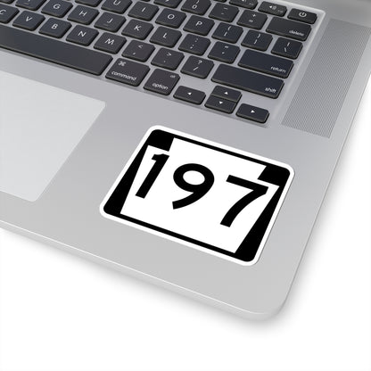 PA-197 (Pennsylvania) (Road Sign) STICKER Vinyl Kiss-Cut Decal