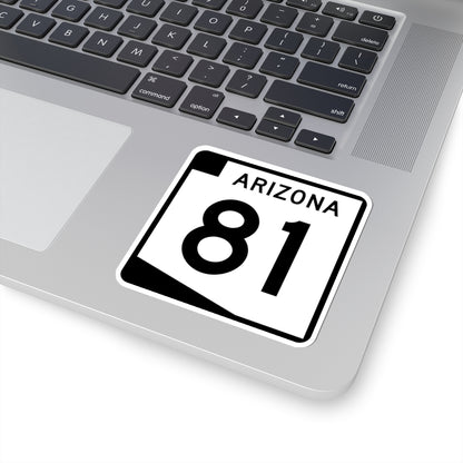 Arizona 81 (Arizona) (Road Sign) STICKER Vinyl Kiss-Cut Decal