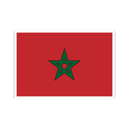 Flag of Morocco solid (Morocco) STICKER Vinyl Kiss-Cut Decal