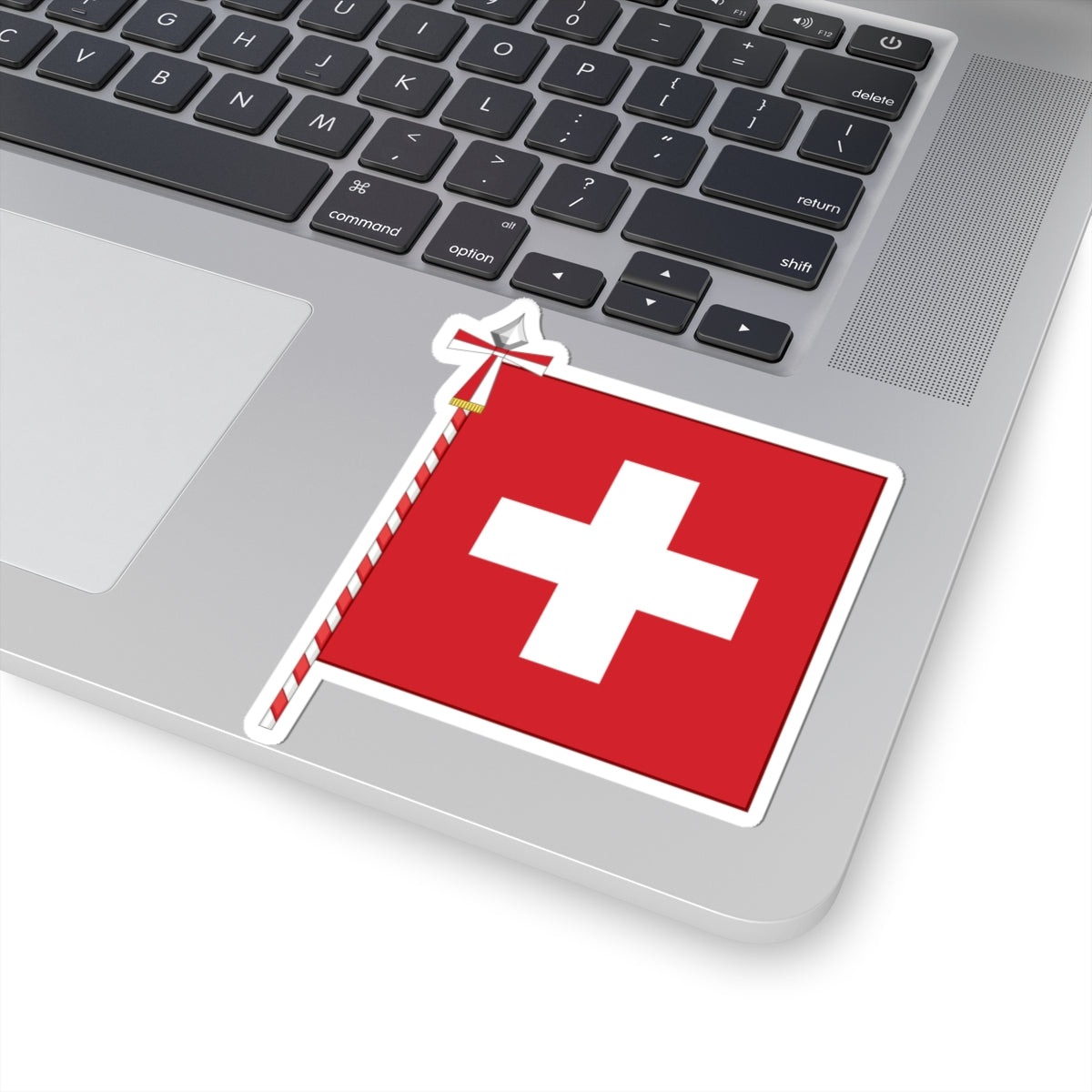 Flag of Switzerland parade (Switzerland) STICKER Vinyl Kiss-Cut Decal