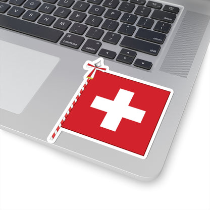 Flag of Switzerland parade (Switzerland) STICKER Vinyl Kiss-Cut Decal