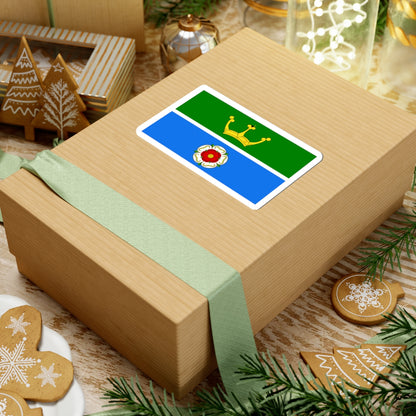 Hampshire green and blue flag (England) STICKER Vinyl Kiss-Cut Decal