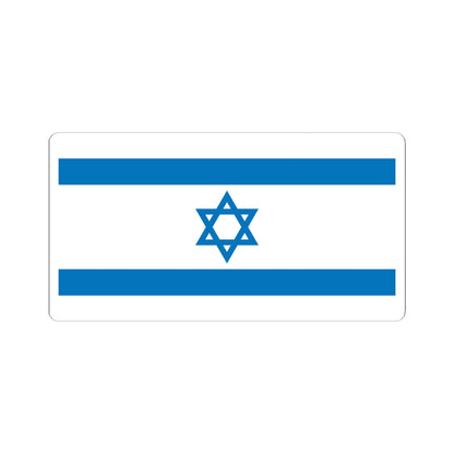 Flag of Israel Pale Blue 1-2 (Israel) STICKER Vinyl Kiss-Cut Decal