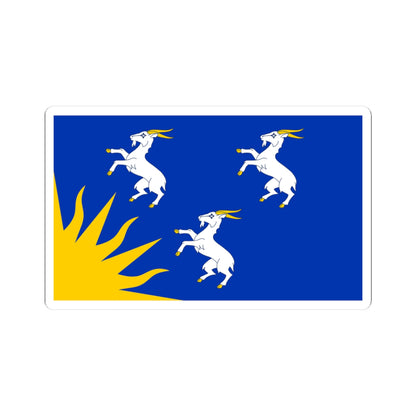 Flag of Merionethshire (United Kingdom) STICKER Vinyl Kiss-Cut Decal