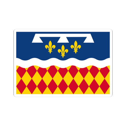 Flag of Charente (France) STICKER Vinyl Kiss-Cut Decal
