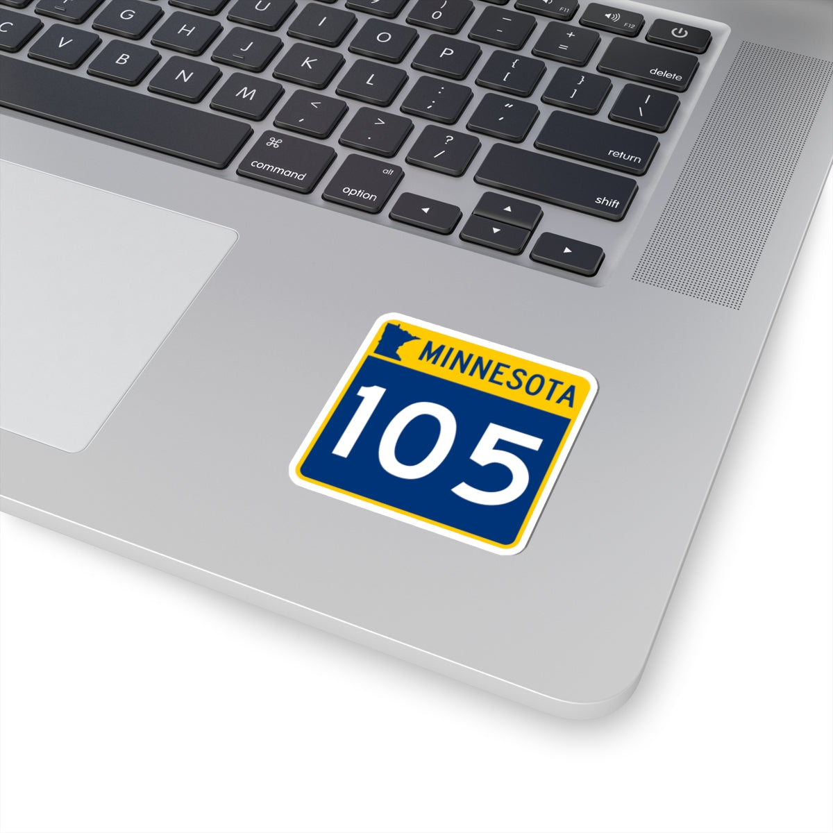 MN-105 (Minnesota) (Road Sign) STICKER Vinyl Kiss-Cut Decal