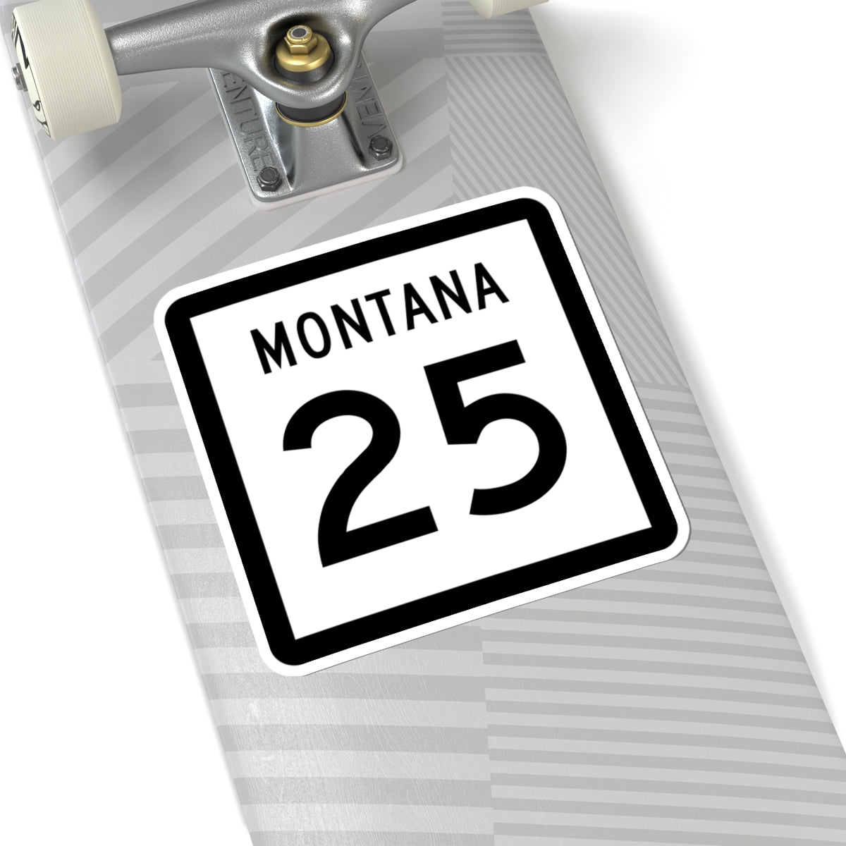 MT-25 (Montana) (Road Sign) STICKER Vinyl Kiss-Cut Decal