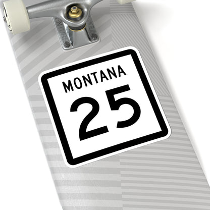 MT-25 (Montana) (Road Sign) STICKER Vinyl Kiss-Cut Decal