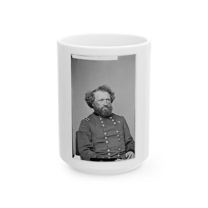 Portrait Of Maj. Gen. (As Of Aug. 21, 1865) Mortimer D. Leggett, Officer Of The Federal Army (U.S. Civil War) White Coffee Mug