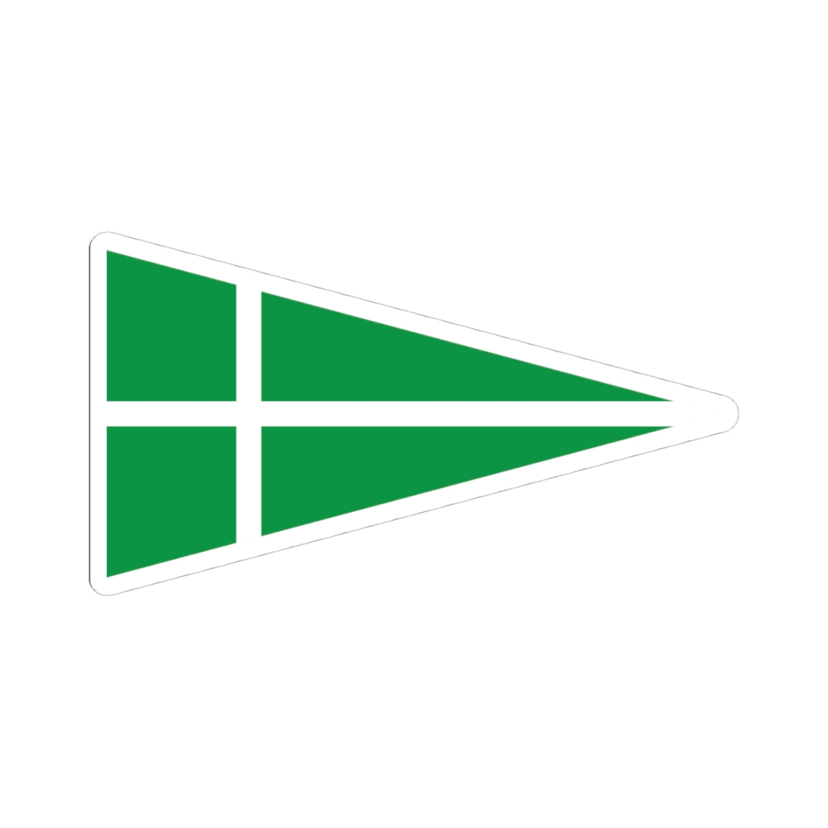 Burgee of BS-Fuzfo Sailing Club (Hungary) STICKER Vinyl Kiss-Cut Decal