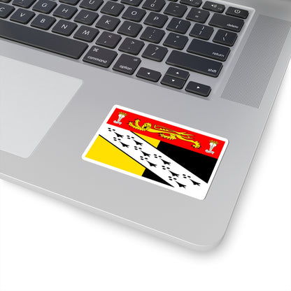 County Flag of Norfolk (England) STICKER Vinyl Kiss-Cut Decal