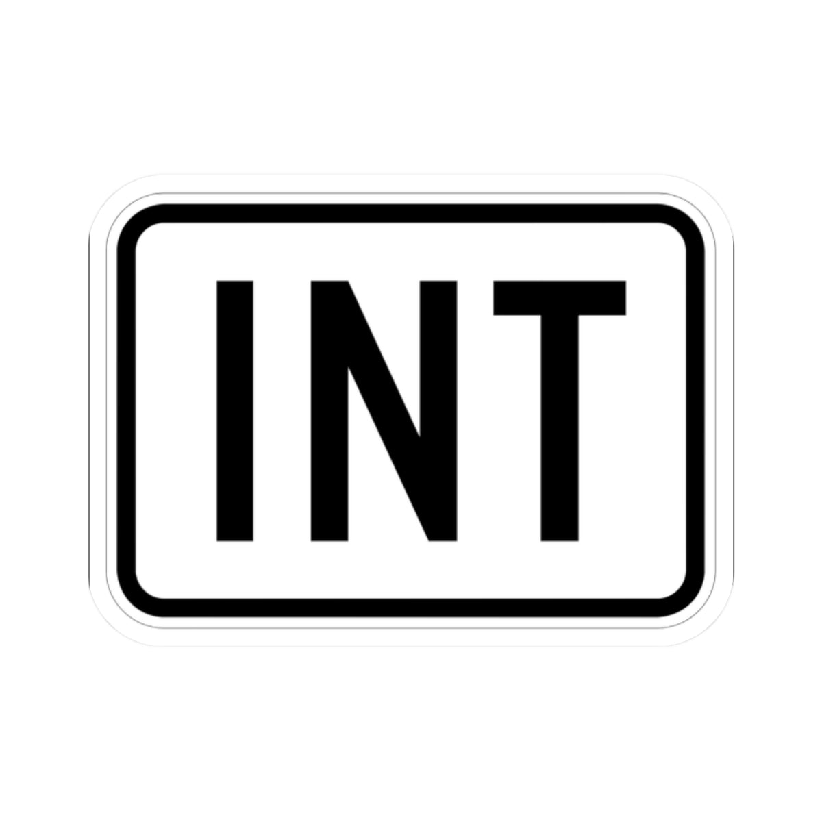 Jct plate es (Puerto Rico) (Road Sign) STICKER Vinyl Kiss-Cut Decal