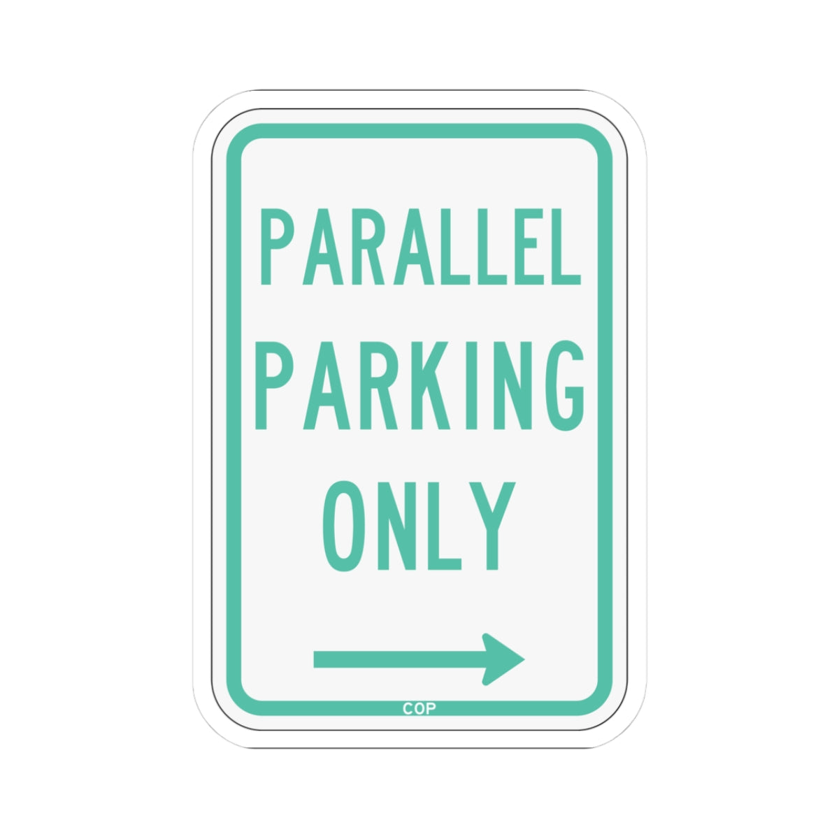 PBOT Road sign P4600L (Oregon) (Road Sign) STICKER Vinyl Kiss-Cut Decal