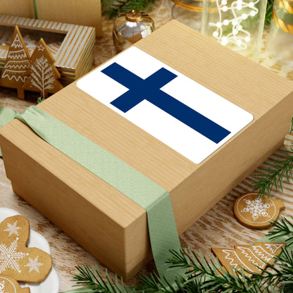 Flag of Finland 1-2 (Finland) STICKER Vinyl Kiss-Cut Decal