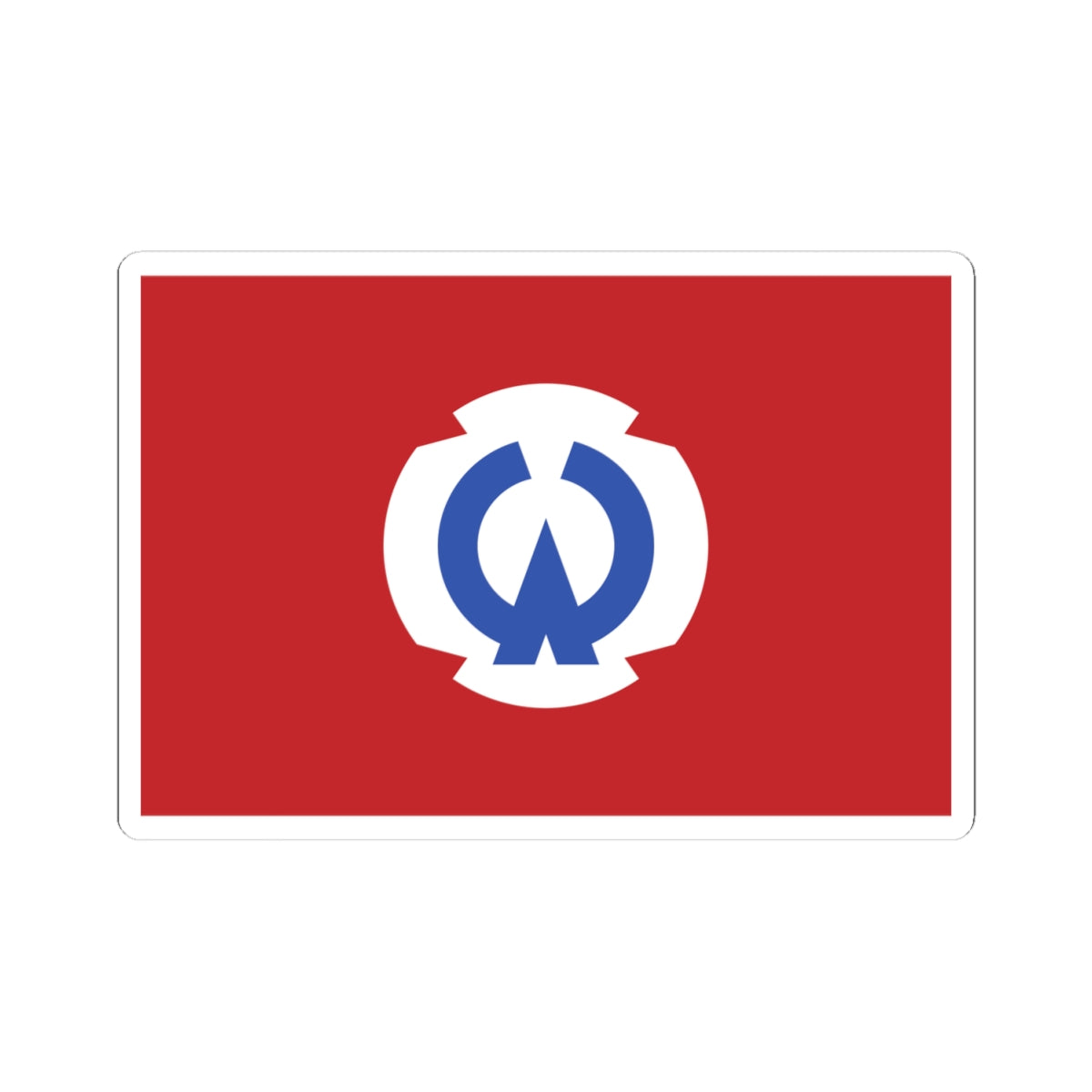 Flag of Ōtsuchi Iwate (Japan) STICKER Vinyl Kiss-Cut Decal