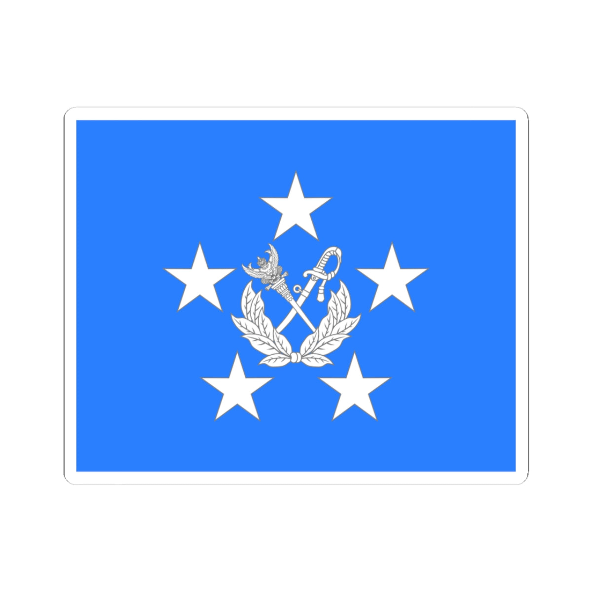 Flag Thai Marshal of Air Force (Thailand) STICKER Vinyl Kiss-Cut Decal