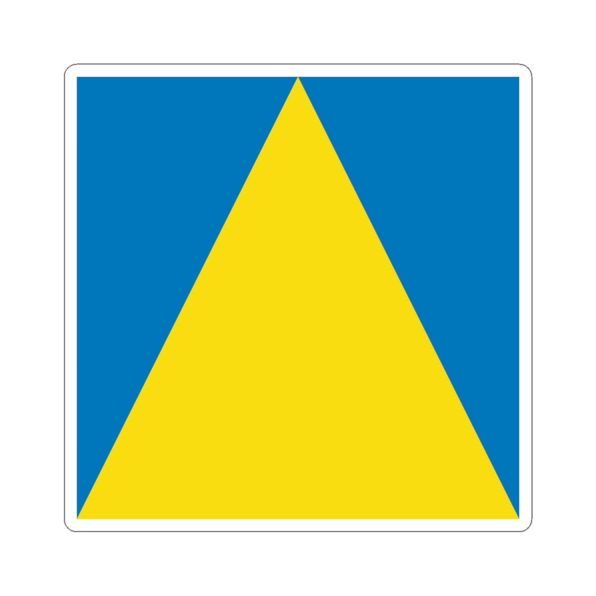 Flag of Novyi Rozdil (Ukraine) STICKER Vinyl Kiss-Cut Decal