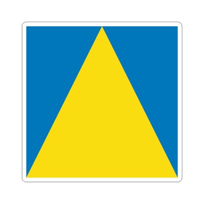 Flag of Novyi Rozdil (Ukraine) STICKER Vinyl Kiss-Cut Decal