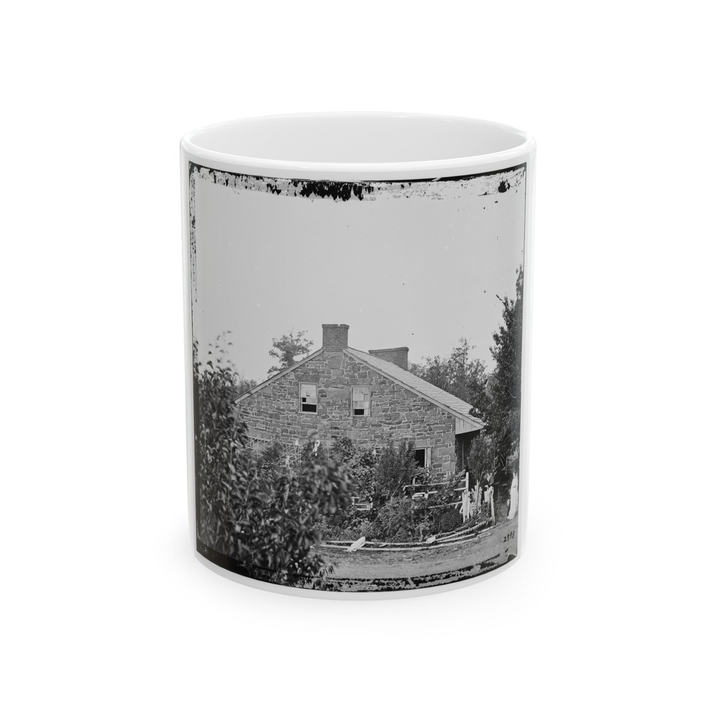 Gettysburg, Pa. Headquarters Of Gen. Robert E. Lee On The Chambersburg Pike (U.S. Civil War) White Coffee Mug