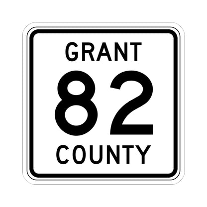 Grant County Route 82 MN (Minnesota) (Road Sign) STICKER Vinyl Kiss-Cut Decal