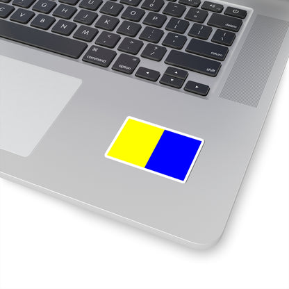 Flag of Montlucon (France) STICKER Vinyl Kiss-Cut Decal