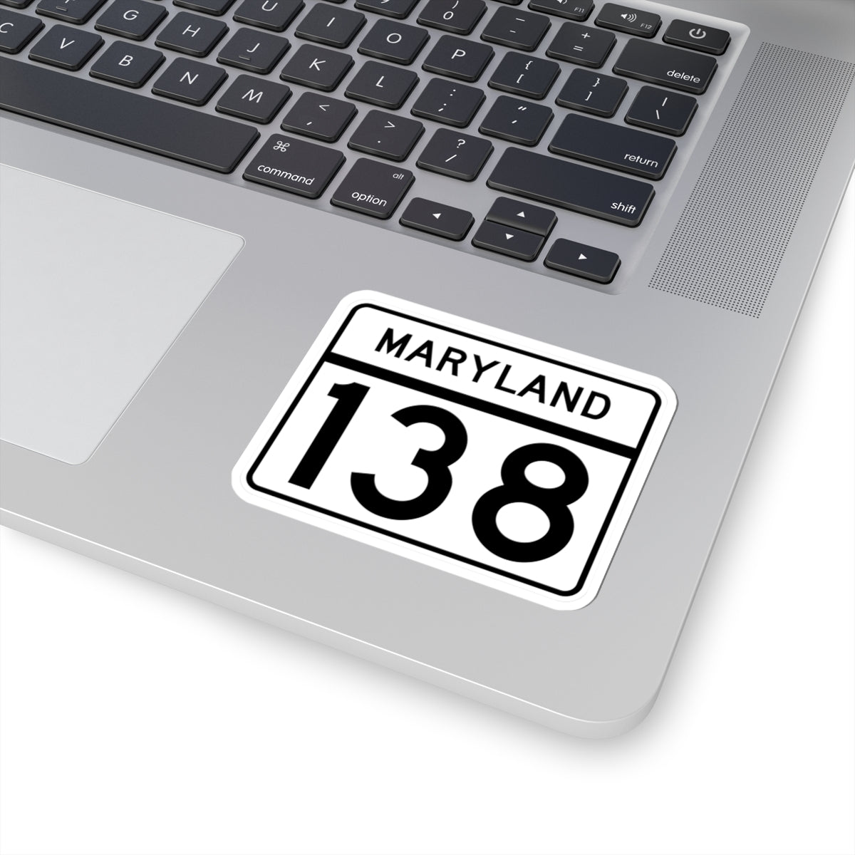MD Route 138 (Maryland) (Road Sign) STICKER Vinyl Kiss-Cut Decal