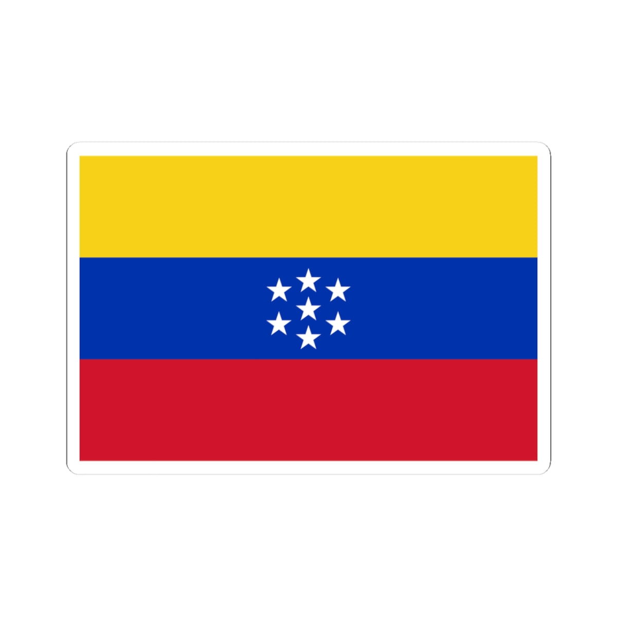 Flag of Venezuela 1863-1905 (Venezuela) STICKER Vinyl Kiss-Cut Decal