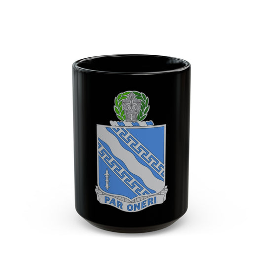 144th Infantry Regiment (U.S. Army) Black Coffee Mug-15oz-The Sticker Space