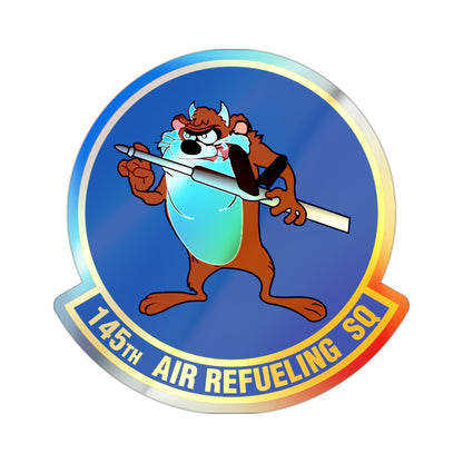 145 Air Refueling Squadron (U.S. Air Force) Holographic STICKER Die-Cut Vinyl Decal-2 Inch-The Sticker Space