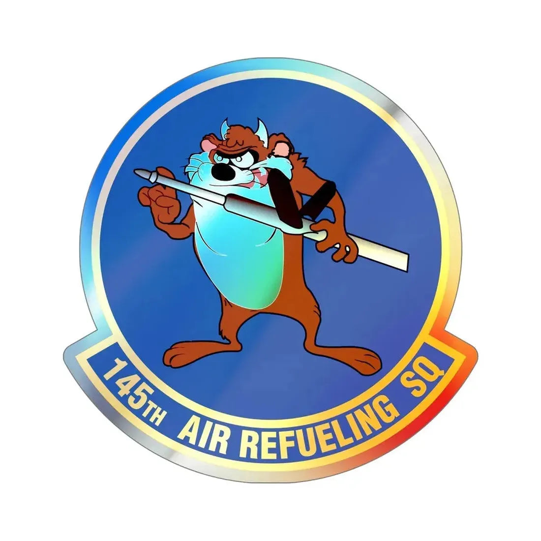 145 Air Refueling Squadron (U.S. Air Force) Holographic STICKER Die-Cut Vinyl Decal - The Sticker Space