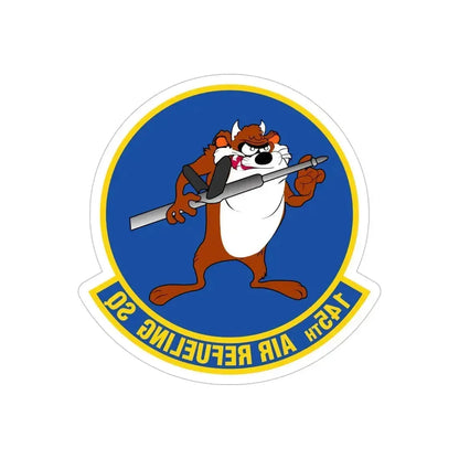 145 Air Refueling Squadron (U.S. Air Force) REVERSE PRINT Transparent Die-Cut STICKER 6 Inch Die-Cut Transparent - The Sticker Space