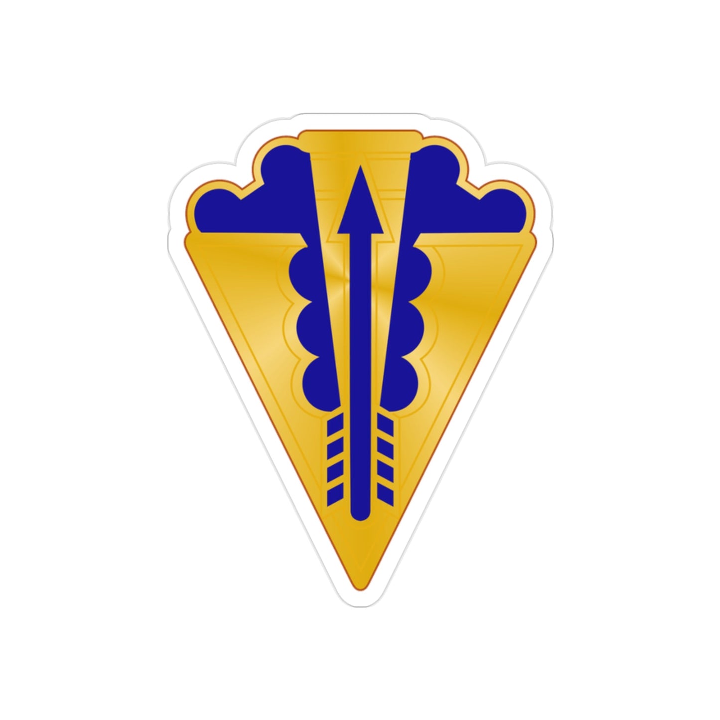 145 Aviation Regiment (U.S. Army) REVERSE PRINT Transparent STICKER-2" × 2"-The Sticker Space