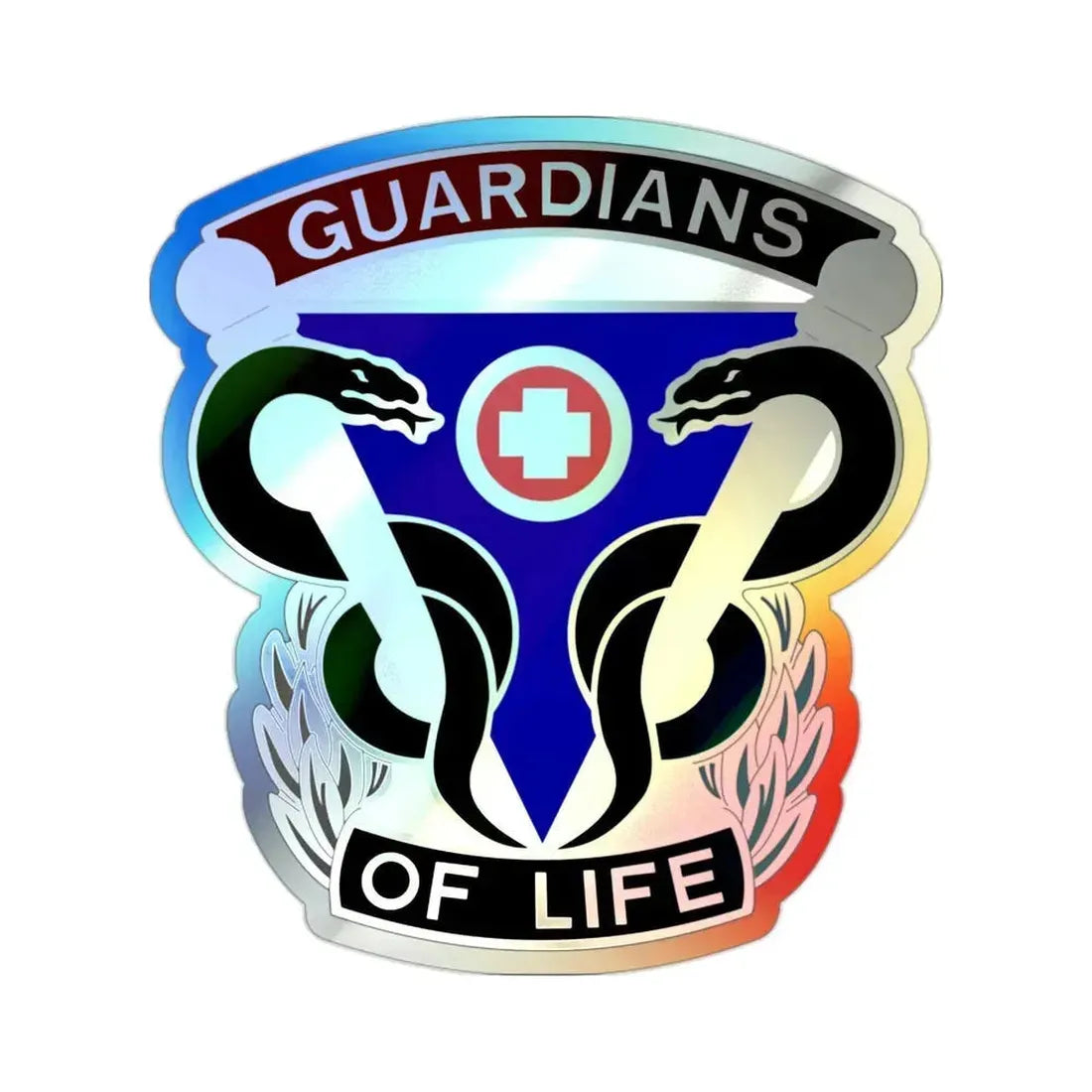 145 Surgical Hospital (U.S. Army) Holographic STICKER Die-Cut Vinyl Decal 2 Inch Holographic - The Sticker Space