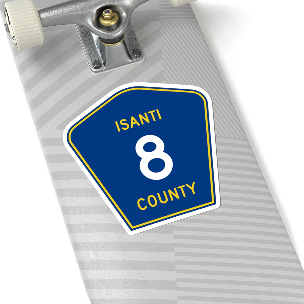 Isanti County 8 MN (Minnesota) (Road Sign) STICKER Vinyl Kiss-Cut Decal