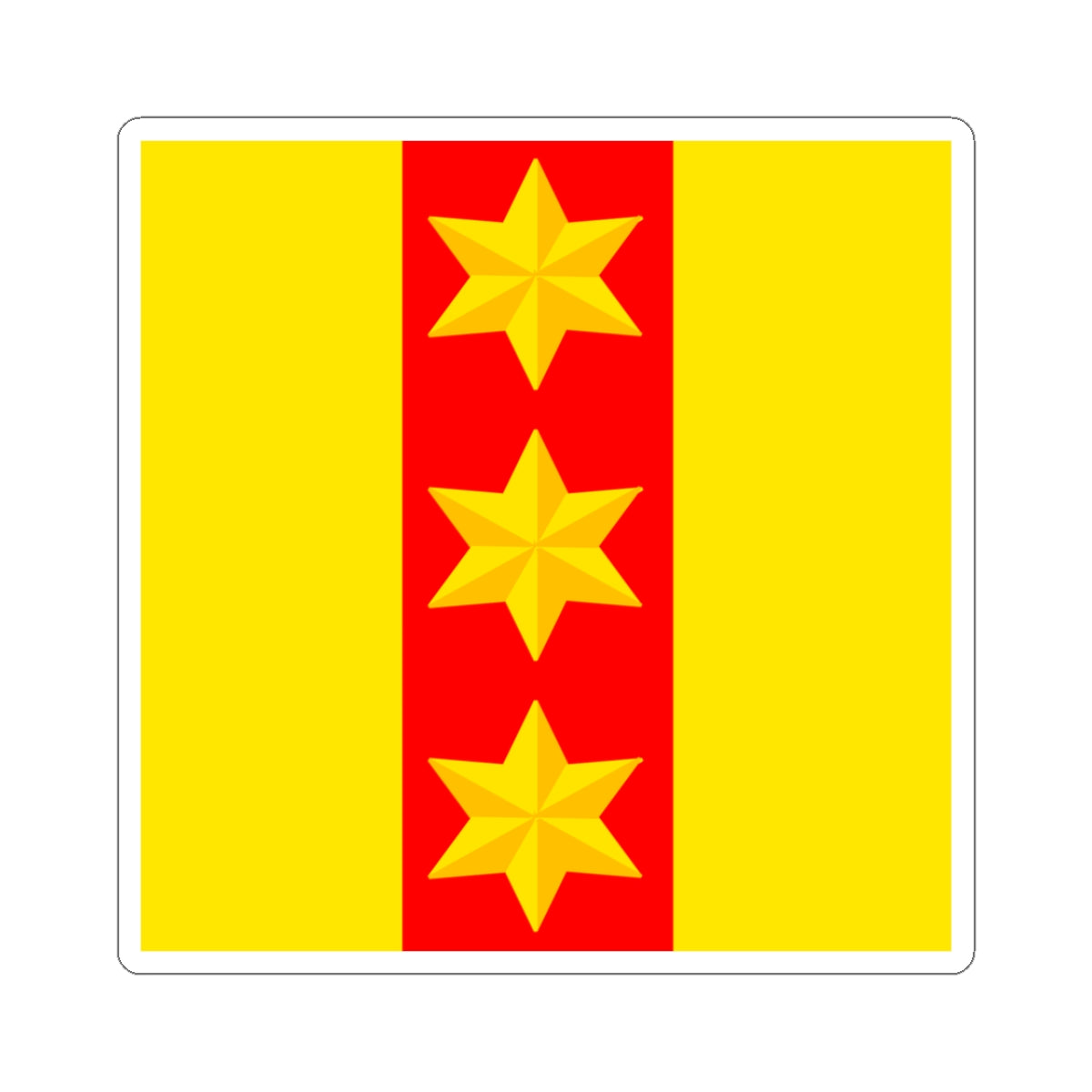 CHE Tobel ZH Flag (Switzerland) STICKER Vinyl Kiss-Cut Decal