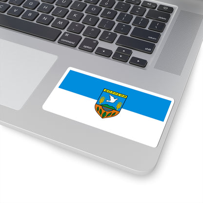 Flag of Dolneni Municipality North Macedonia (North Macedonia) STICKER Vinyl Kiss-Cut Decal