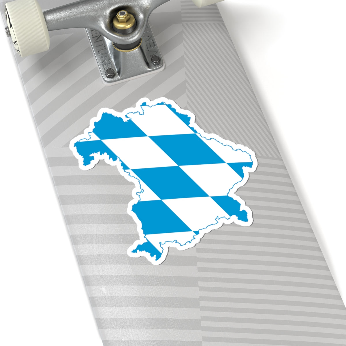 Flag map of Bavaria (Germany) STICKER Vinyl Kiss-Cut Decal