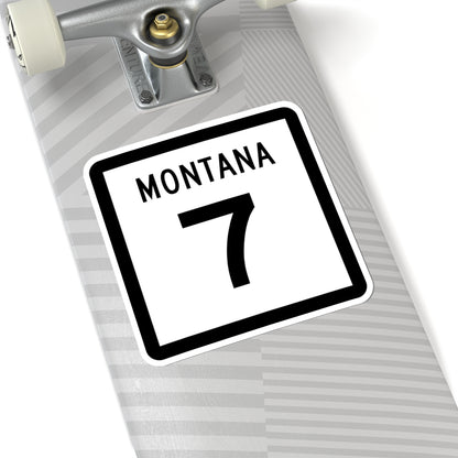 MT-7 (Montana) (Road Sign) STICKER Vinyl Kiss-Cut Decal