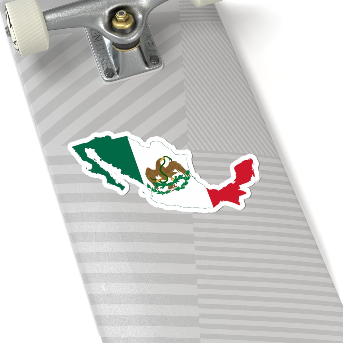Flag-map of Mexico 1848-1853 (Mexico) STICKER Vinyl Kiss-Cut Decal
