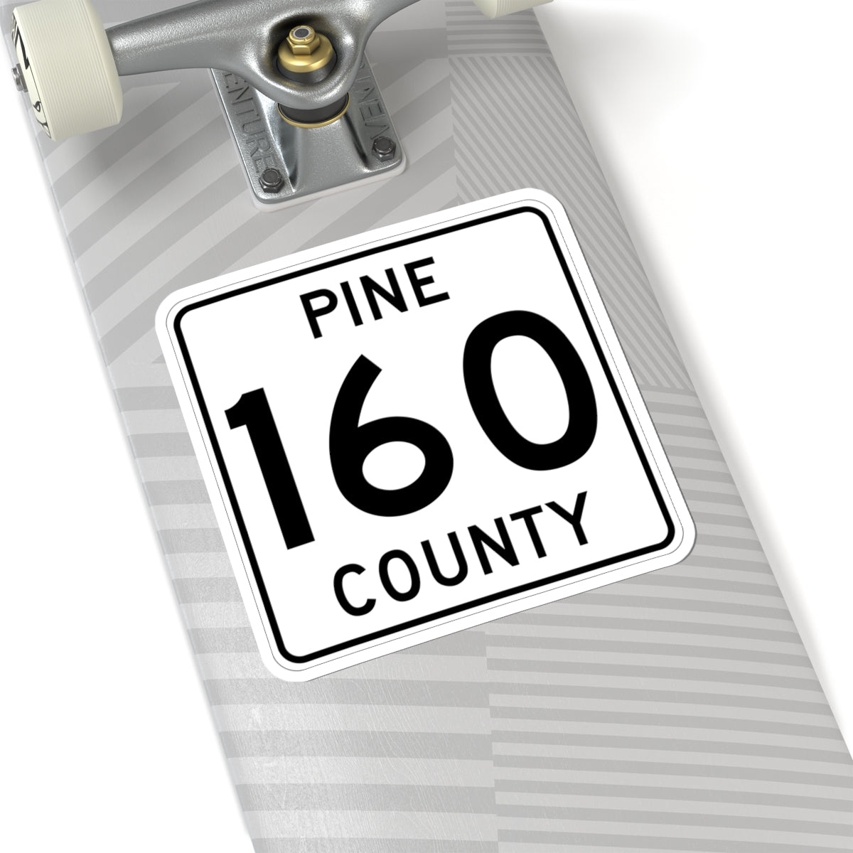 Pine County Route 160 MN (Minnesota) (Road Sign) STICKER Vinyl Kiss-Cut Decal