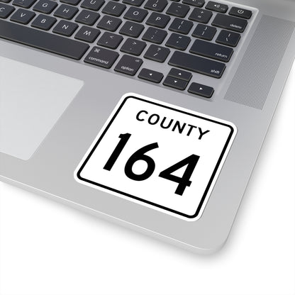 County 164 square (Minnesota) (Road Sign) STICKER Vinyl Kiss-Cut Decal