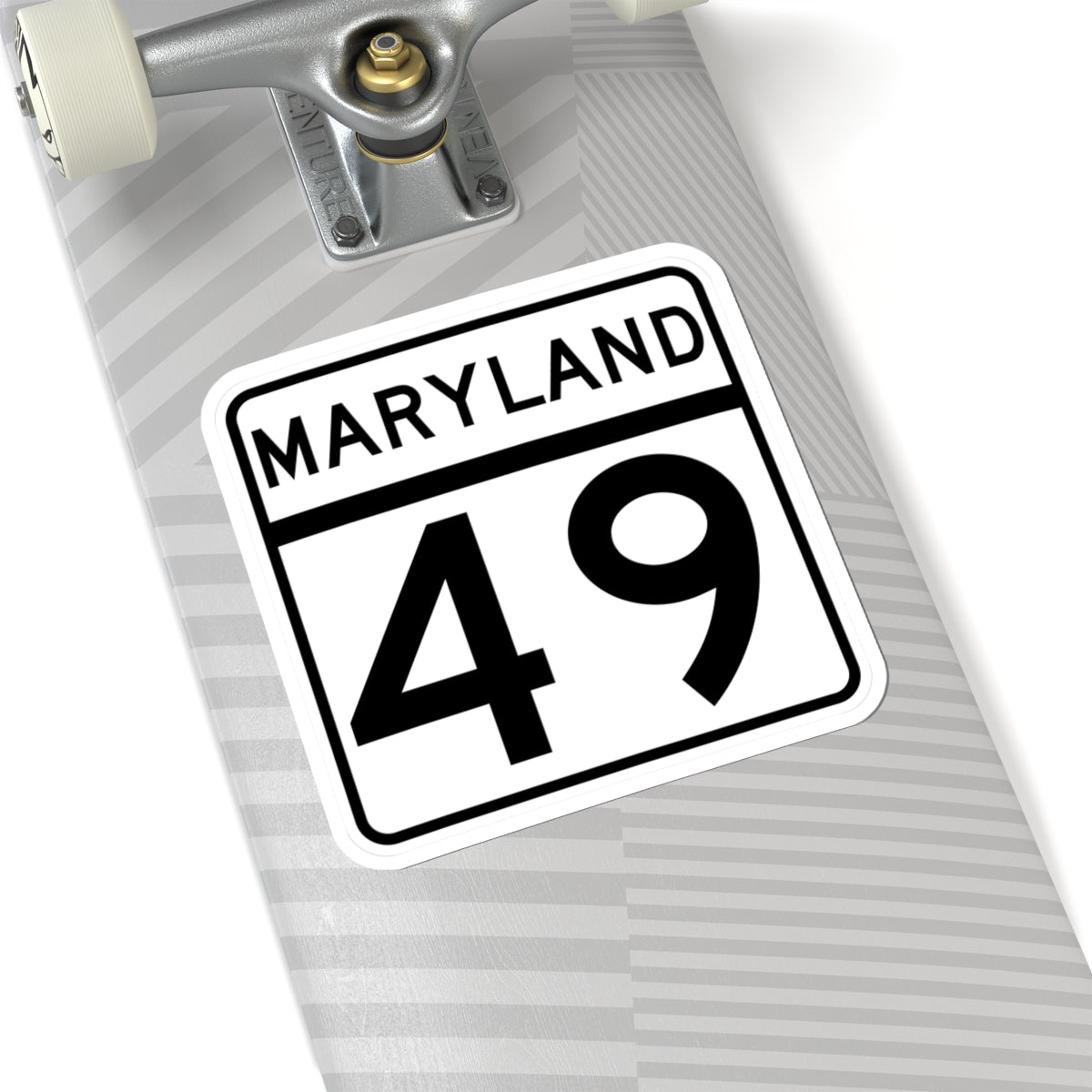 MD Route 49 (Maryland) (Road Sign) STICKER Vinyl Kiss-Cut Decal