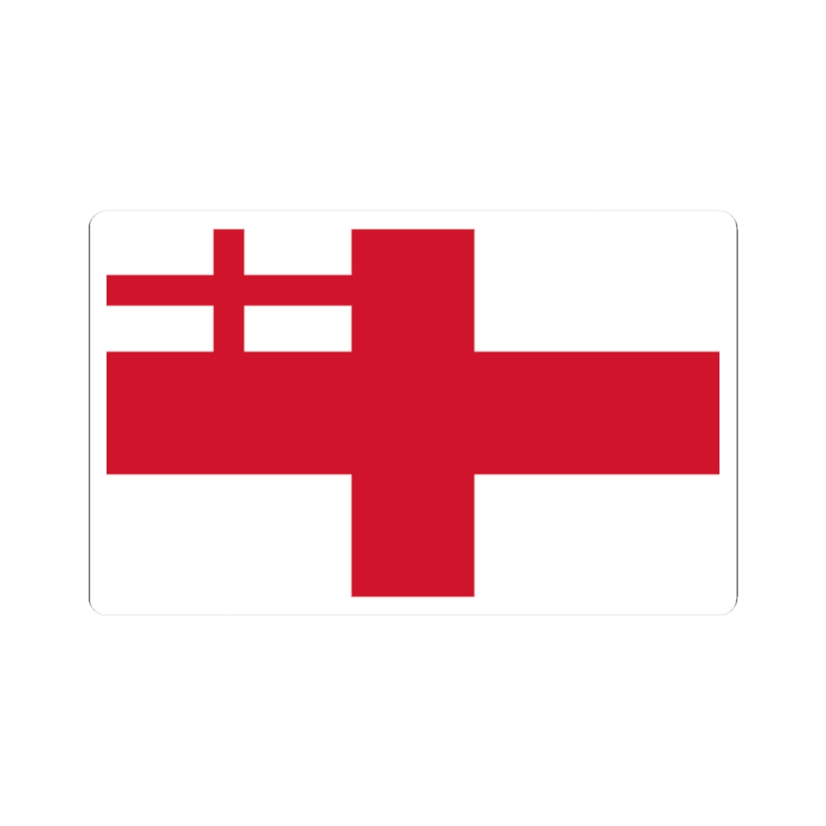 White Squadron Ensign 1702-1707 (England) STICKER Vinyl Kiss-Cut Decal