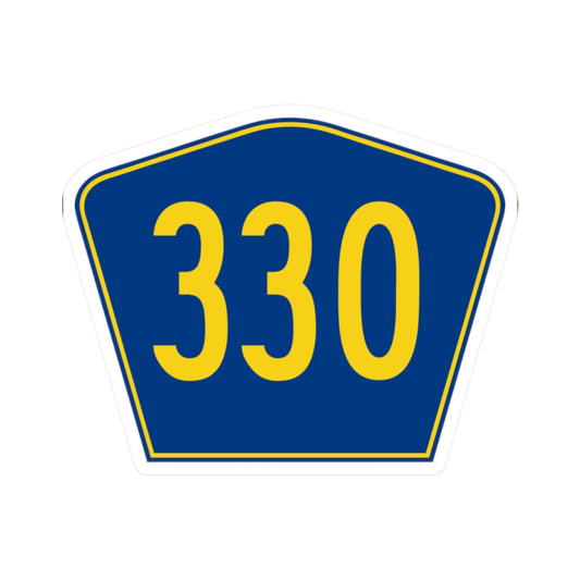 PR secondary 330 (Puerto Rico) (Road Sign) STICKER Vinyl Kiss-Cut Decal